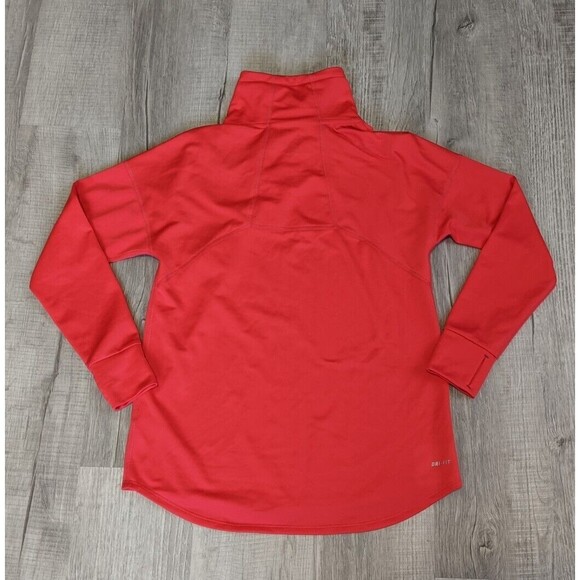 Nike Relay Red Running Pullover Cowl Neck Pullover Sweater Size S Small - Picture 5 of 8
